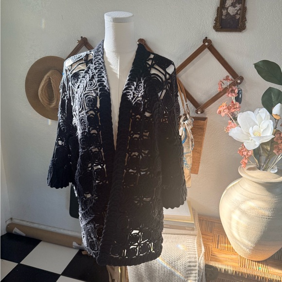 Kerisma Sweaters - Kerisma Black Knit Cardigan